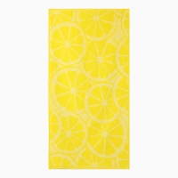 Полотенце махровое Lemon color 70х130см, цв.желтый, 360г/м, хлопок 100%