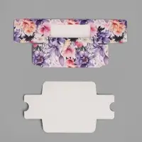 Коробка для макарун, кондитерская упаковка &laquo;Цветы&raquo;, 12 х 5.5 х 5.5 см