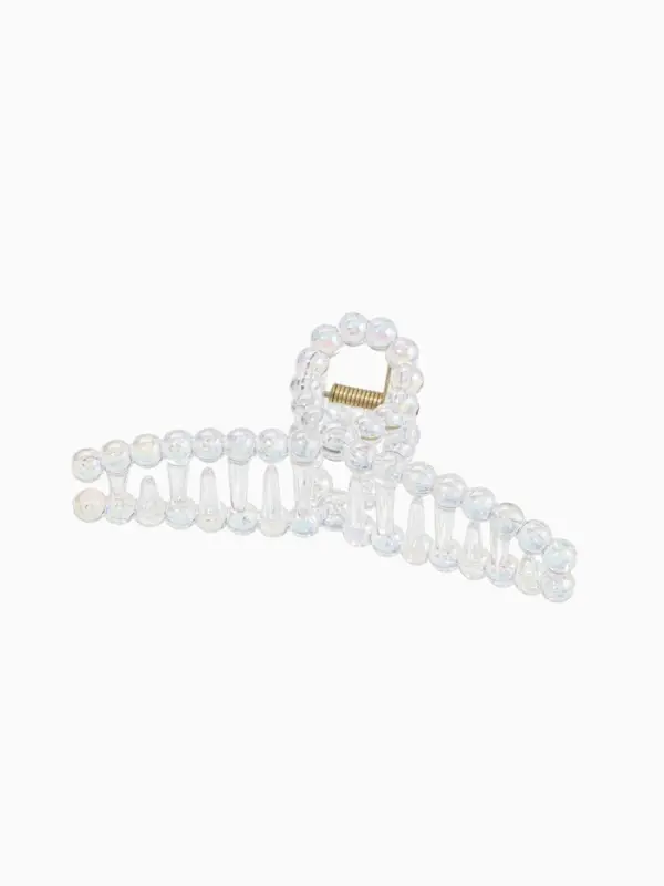 Крабик для волос &laquo;Хелен&raquo;, петля, 11 см, прозрачный