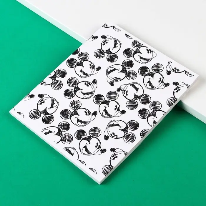 Тетрадь в клетку 48 листов, картонная обложка, блок №2, белизна 75% (серые листы), Микки Маус Тетрадь в клетку 48 листов, картонная обложка, блок №2, белизна 75% (серые листы), Микки Маус