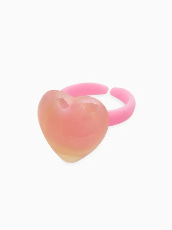 Набор детских украшений &laquo;Выбражулька. Нежность&raquo;, 4 предмета: клипсы, кольцо, бусы, браслет, розовый, белый