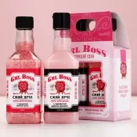 Подарочный набор косметики GRL BOSS, гель для душа виски 250 мл и соль для ванны 300 г, Чистое счастье