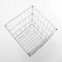 Корзина для распродаж 40&times;40&times;78 см, цвет хром