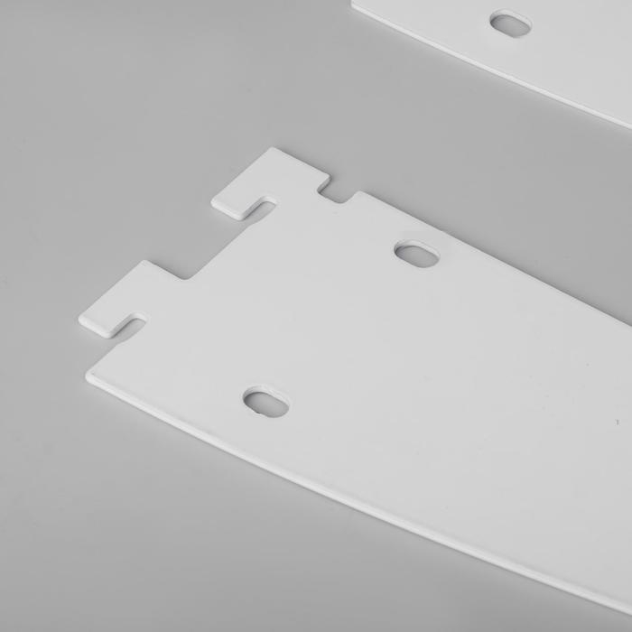 Кронштейн-полкодержатель для стеллажа, 40 см, для полки с перфорацией, цвет белый Кронштейн-полкодержатель для стеллажа, 40 см, для полки с перфорацией, цвет белый