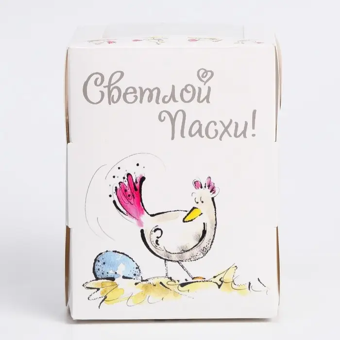 Пасхальная коробочка с окном «Курочка», 12.5×9.5×9.5 см Пасхальная коробочка с окном «Курочка», 12.5×9.5×9.5 см