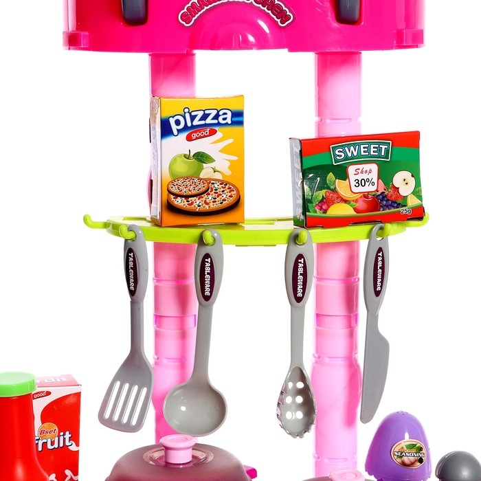 Игровой модуль в чемодане на колёсиках 3 в 1: плита, кухня, чемодан, 43 предмета Игровой модуль в чемодане на колёсиках 3 в 1: плита, кухня, чемодан, 43 предмета