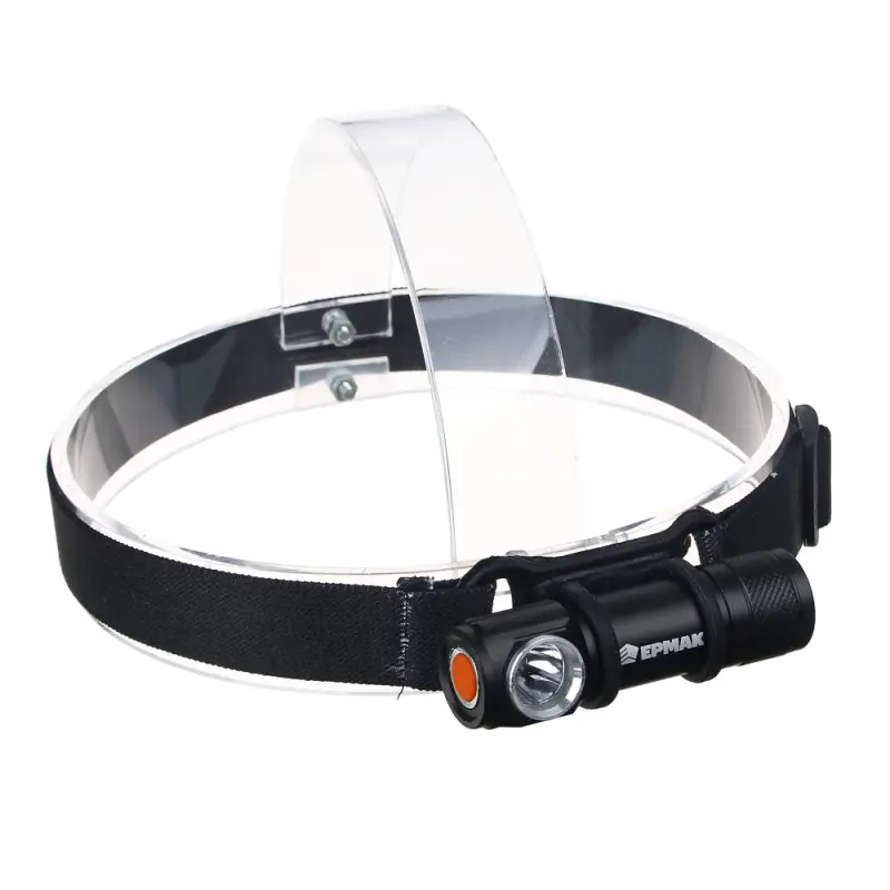 Фонарь налобный тм ЕРМАК, 1 LED, 1200мАч, 4 режима, пластик, металл, 80х24х25 мм