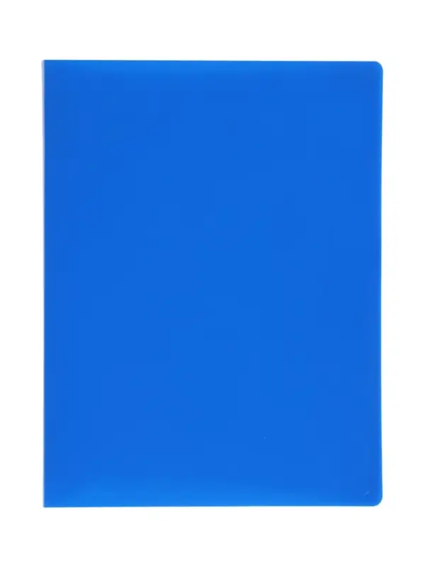 Папка с 10 вкладышами А4, 500 мкм, Calligrata, текстура &laquo;песок&raquo;, синяя