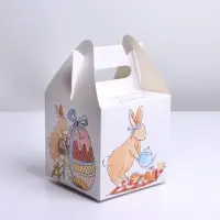 Коробка пасхальная для кулича &laquo;Счастливой Пасхи&raquo;, 14&times;14&times;14 см