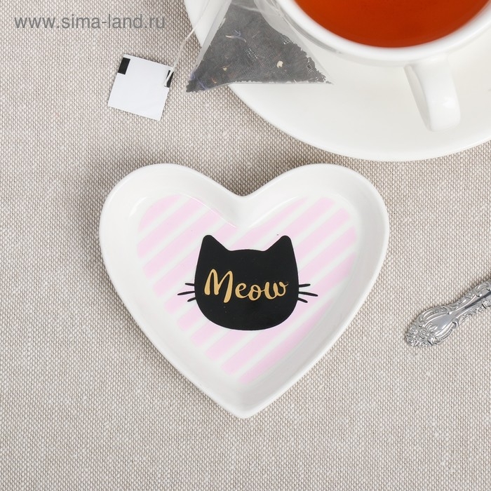 Подставка под чайный пакетик «Кот» Подставка под чайный пакетик «Кот»