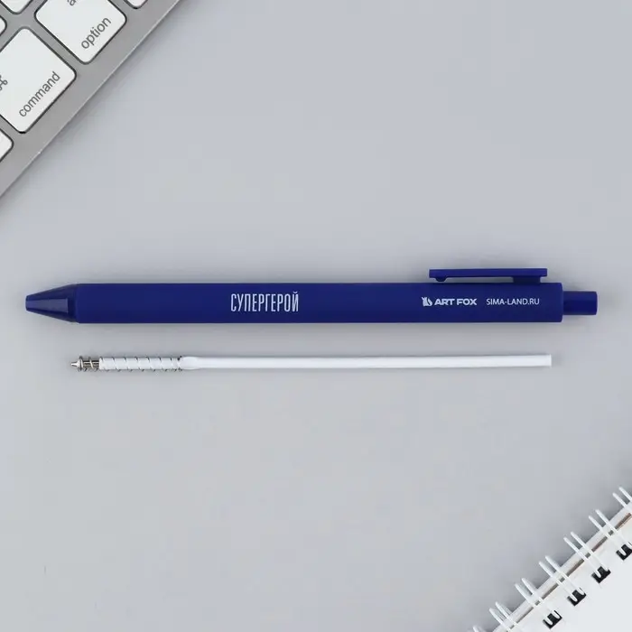 Ручка прикол шариковая синяя паста автоматическая 0,7 мм МИКС надписей «Самый сильный» Ручка прикол шариковая синяя паста автоматическая 0,7 мм МИКС надписей «Самый сильный»