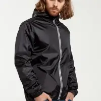 Ветровка мужская Fastplant черная, размер XXL