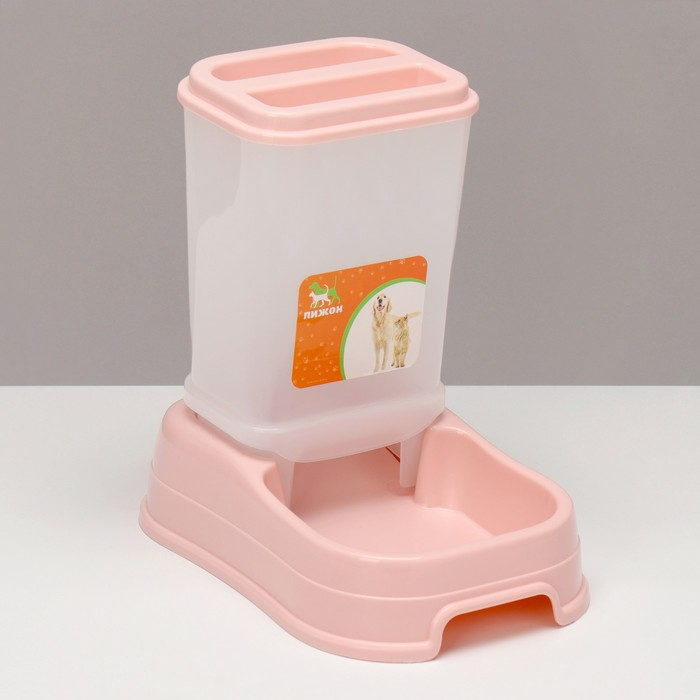 Автокормушка 1,5 л, 23,5 х 16 х 24 см, розовая Автокормушка 1,5 л, 23,5 х 16 х 24 см, розовая