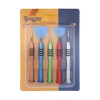 Набор отвёрток для точных работ &laquo;ТУНДРА&raquo;, 5 шт.