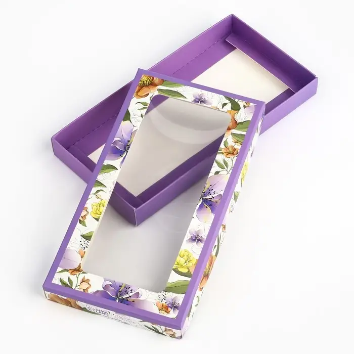 Коробка для шоколада «Ботаника», с окном, 16.4 х 8.4 х 1.7 см Коробка для шоколада «Ботаника», с окном, 16.4 х 8.4 х 1.7 см