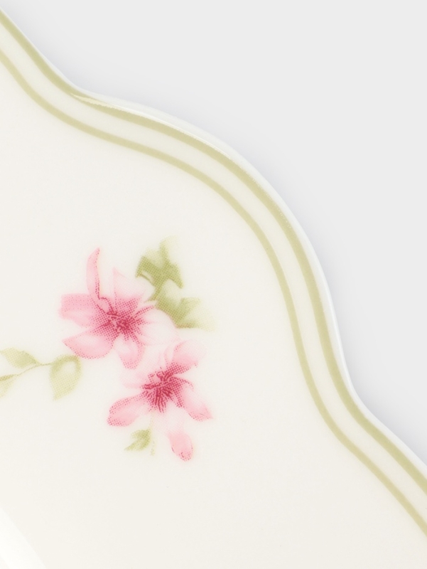 Тарелка WY Spring flowers, d=26.5 см, фарфор, белая Тарелка WY Spring flowers, d=26.5 см, фарфор, белая