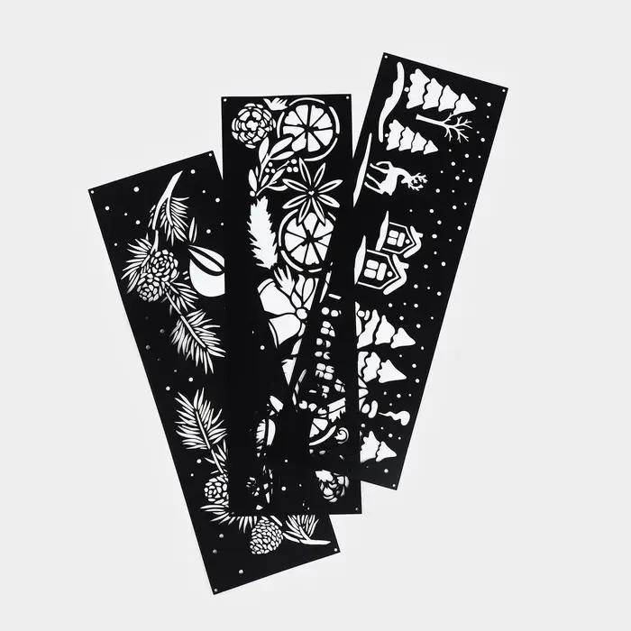 Набор трафаретов для выпечки «Стильный Новый год», 32×10 см Набор трафаретов для выпечки «Стильный Новый год», 32×10 см