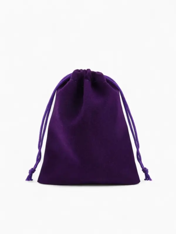 Набор мешочков бархатных 50 шт., 10&times;12 см, цвет фиолетовый (9901893)