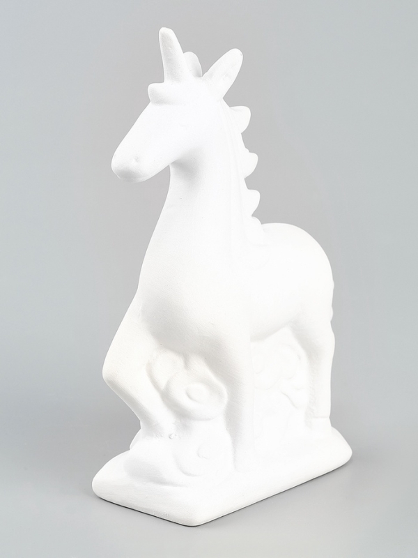 Копилка под роспись  Копилка под роспись "Единорог" с кистью