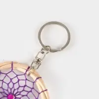 Брелок "Ловец снов" 17 см, цв. фиолетовый Брелок "Ловец снов" 17 см, цв. фиолетовый