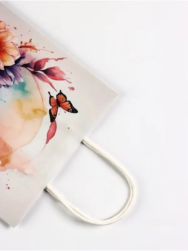 Пакет подарочный крафт «Вдохновение», 21×11×27 см