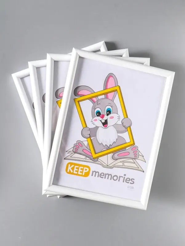 Набор фоторамок для фото 15&times;21 см Keep memories &laquo;Радуга&raquo;, 4 шт., белый, (пластиковый экран)
