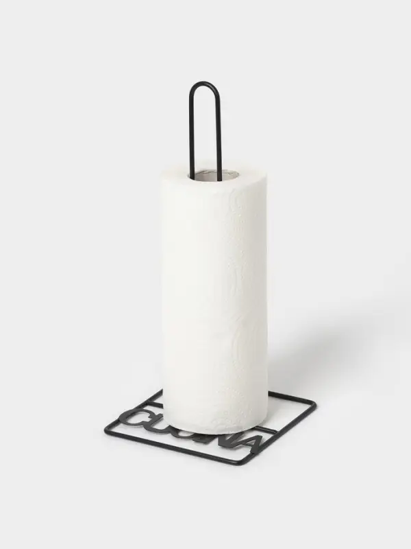 Держатель для бумажных полотенец настольный Доляна, 13.5&times;15.5&times;29 см, чёрный