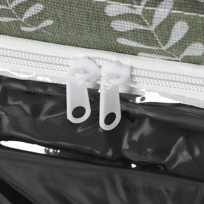 Кофр для хранения вещей Доляна Leaves, 50×40×33 см, 66 литра, цвет зелёный Кофр для хранения вещей Доляна Leaves, 50×40×33 см, 66 литра, цвет зелёный