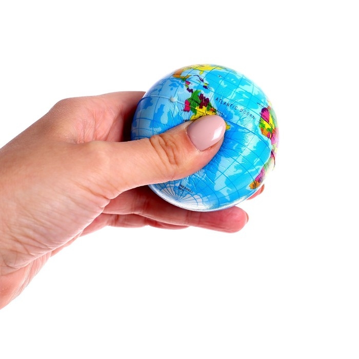 Мяч детский мягкий «Глобус», в шоубоксе Мяч детский мягкий «Глобус», в шоубоксе