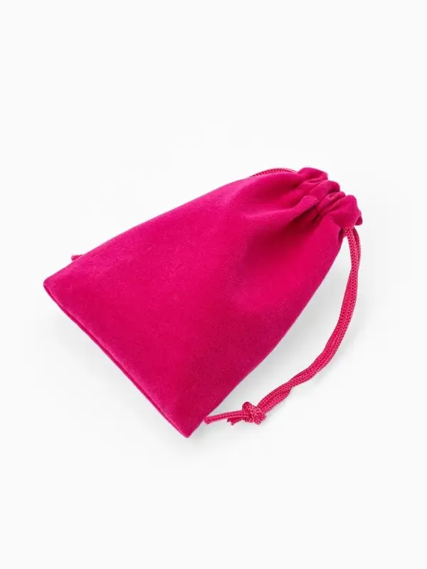 Набор мешочков бархатных 50 шт. , 7&times;9 см, ярко-розовый