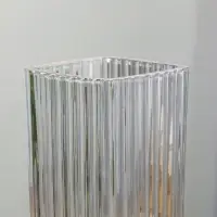 Ваза для цветов &laquo;Эдисон&raquo;, полосы, 29&times;11.5 см, стекло, прозрачная