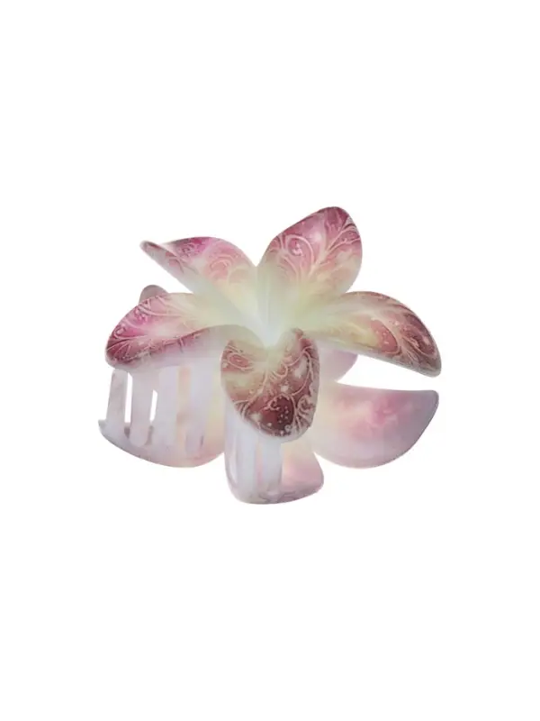 Краб для волос "Артемида" нежность, цветок, 8х7 см, микс