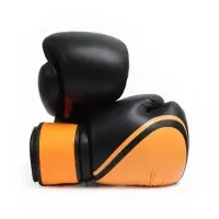Боксёрские перчатки FIGHT EMPIRE, URBAN, чёрно-оранжевые, размер 16 oz