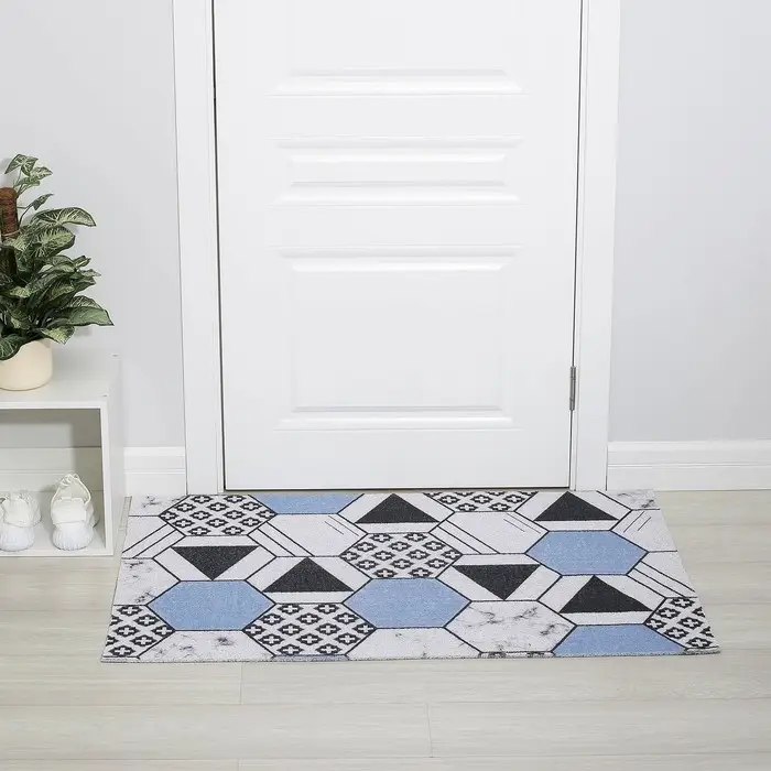Коврик придверный Доляна &laquo;Геометрия&raquo;, грязезащитный, вырезной, 80&times;120 см