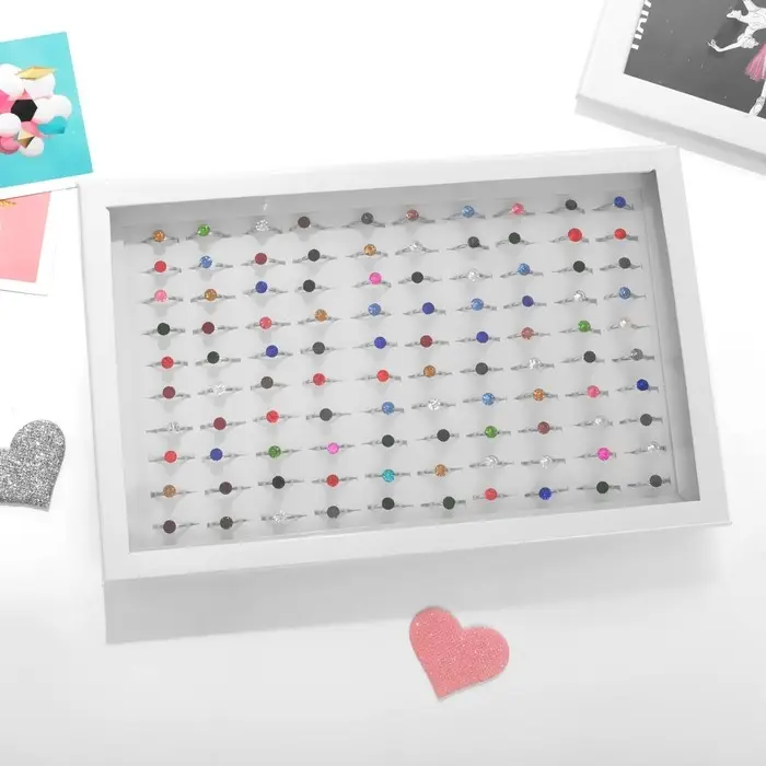 Кольцо детское «Выбражулька» стразинка, цвет МИКС, безразмерно Кольцо детское «Выбражулька» стразинка, цвет МИКС, безразмерно