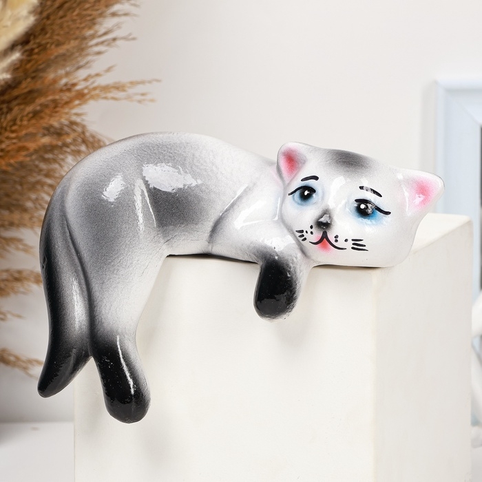 Фигура Фигура "Котенок Васька" 14х19см, серый