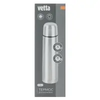 VETTA Термос 0,35л "Буллет" для напитков, серебристый, нержавеющая сталь