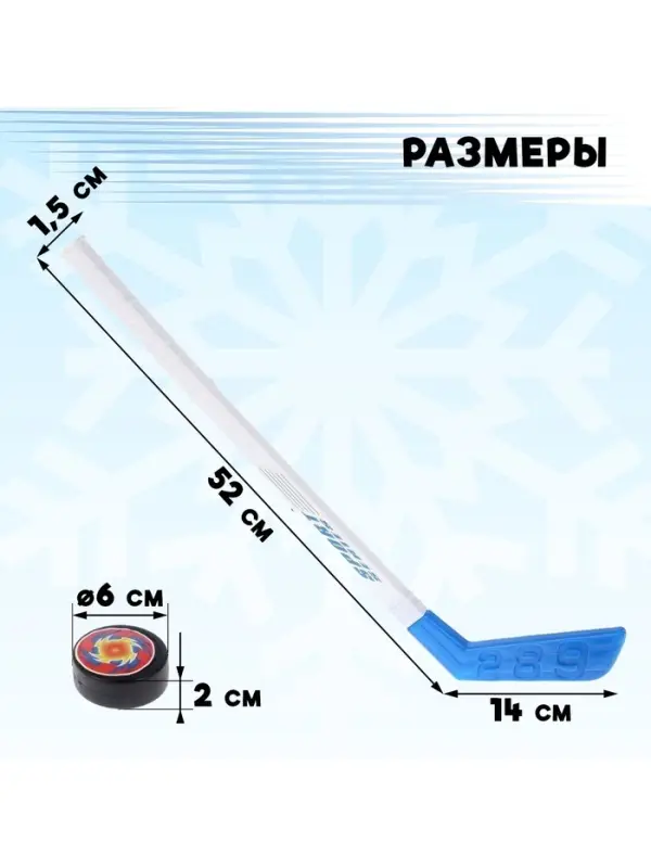 Игровой набор &laquo;Хоккеист&raquo;, 2 клюшки, 2 шайбы