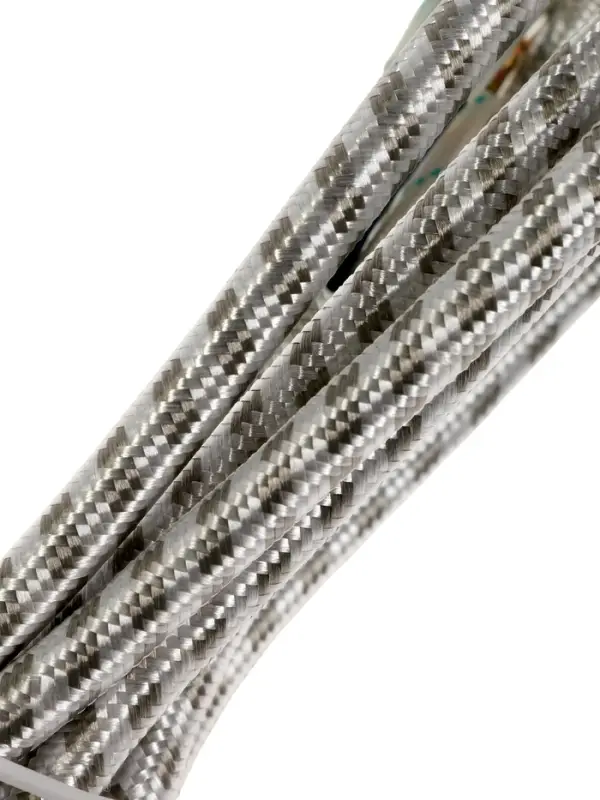 Шнур сетевой в тканевой оплетке с заземлением, 1.8 м, 2200 Вт, 3&times;0.75 мм&sup2;