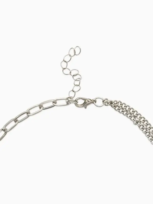 Цепь "Карабин", цвет серебро