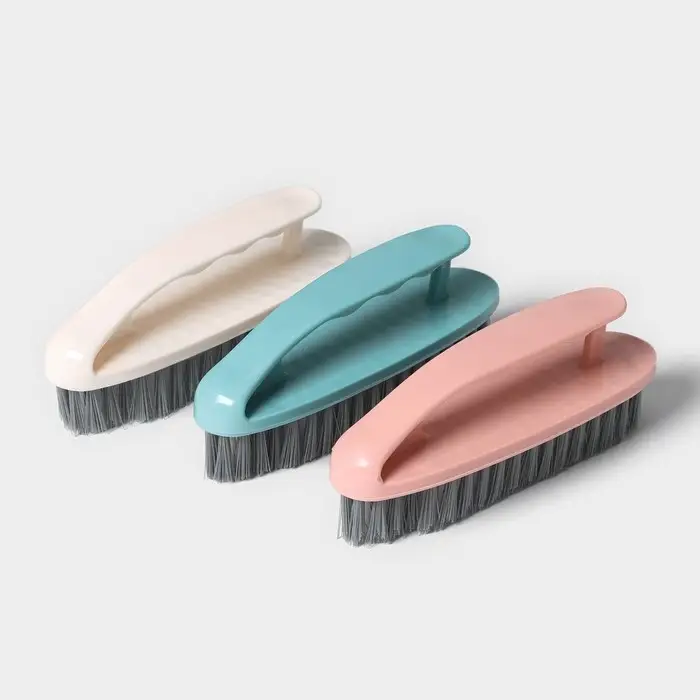 Щётка утюжок для уборки Доляна &laquo;Дельта&raquo;, жёсткая щетина, цельная ручка, 16&times;5&times;6.5 см, цвет МИКС