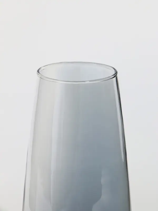 Ваза стекло настольная  Ваза стекло настольная "Кэнди" 22х9х6,5 см, серый