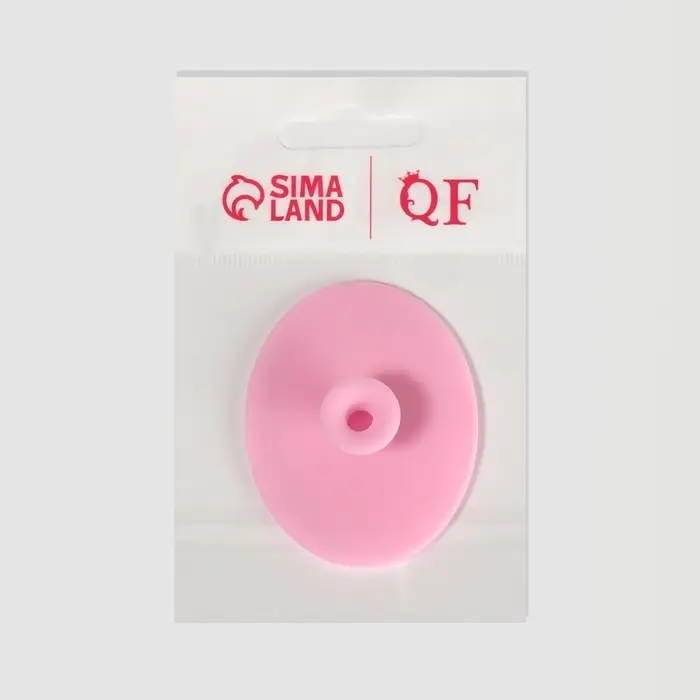 Щётка для умывания «Овал» на присоске, 6.3×5 см, МИКС