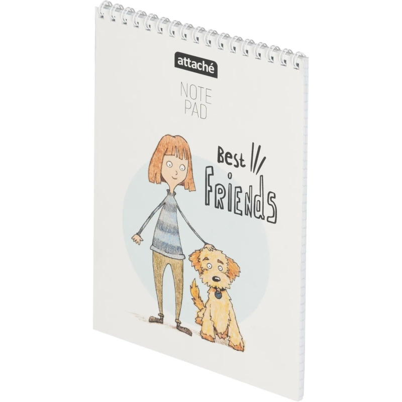 Блокнот А5,60л,клетка,гребень,тверд.подложка,Персона