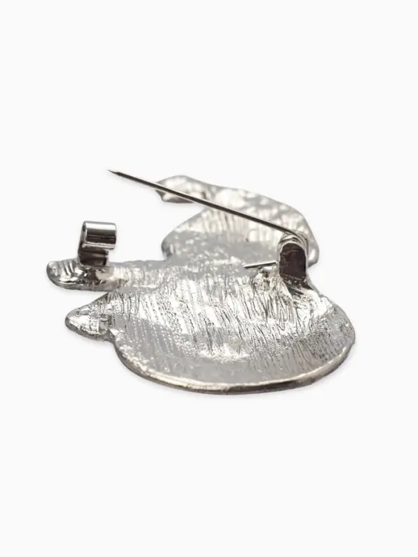 Брошь новогодняя &laquo;Снеговик со снежинкой&raquo;, разноцветная в серебре