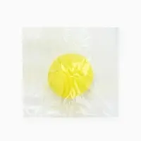 Игрушка пищащая  "Мячик, горизонтальные полоски", 5,5 см желтая