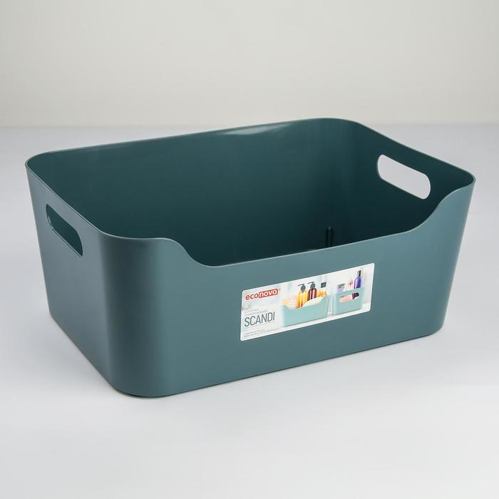 Корзина для хранения Scandi, 10 л, 34×24×14 см, цвет МИКС Корзина для хранения Scandi, 10 л, 34×24×14 см, цвет МИКС