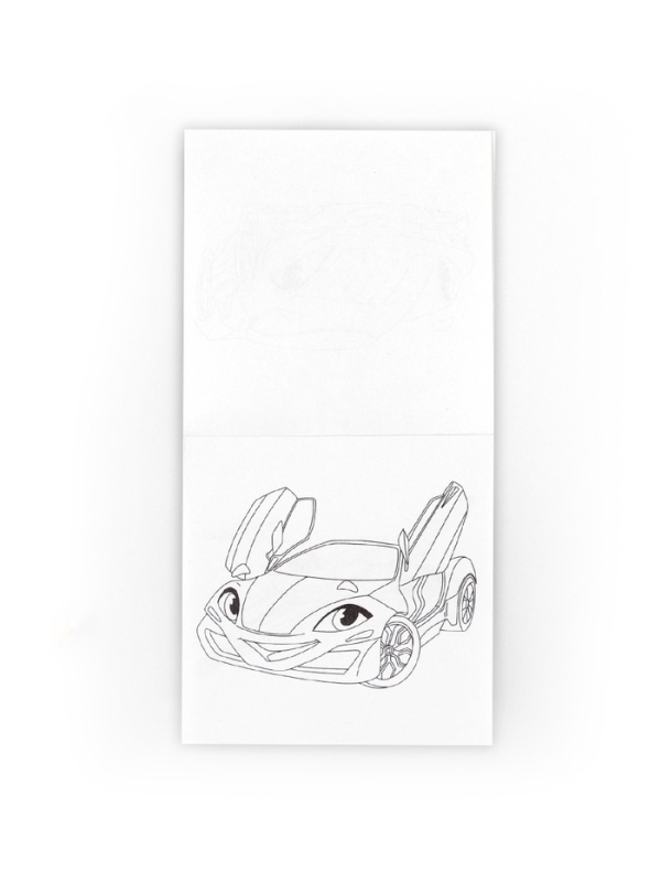 Подарочный набор: блокнот-раскраска и восковые мелки Подарочный набор: блокнот-раскраска и восковые мелки "с 23 февраля! Кот"