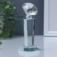 Фигурка стекло &laquo;Стела наградная. Кубок бриллиант&raquo;, под нанесение, 15.5&times;5&times;5 см