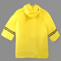 Дождевик детский &laquo;Пчёлки&raquo; на кнопках с капюшоном, размер M, рост 100-110 см, жёлтый